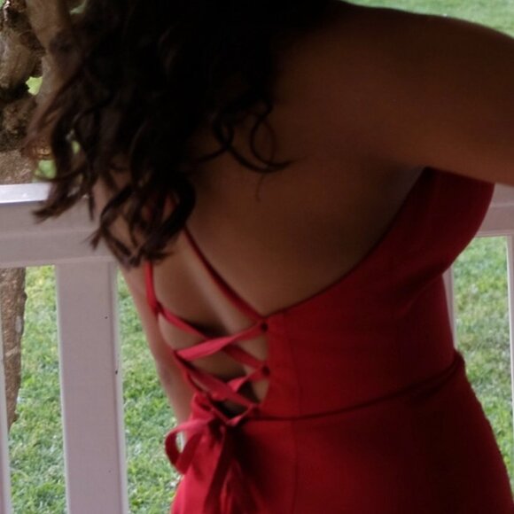 Jovani Red Prom Dress - Picture 3 of 8